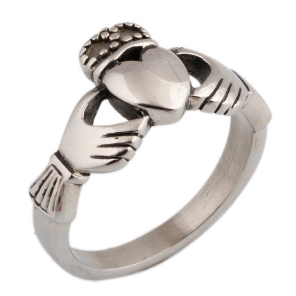 Stainless Steel Claddagh Ring - Picture 2 of 7